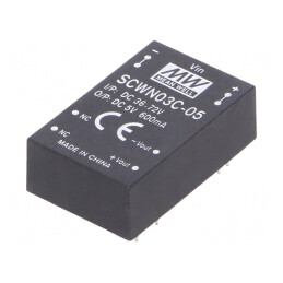 Convertor DC/DC 3W 36-72V la 5V 600mA DIP24 | Electronic-mag.ro | Componente Electronice