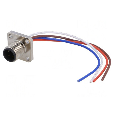 Soclu M12 PIN 4 tată A-DeviceNet CANopen IP67 250V 4A | Electronic-mag.ro | Componente Electronice