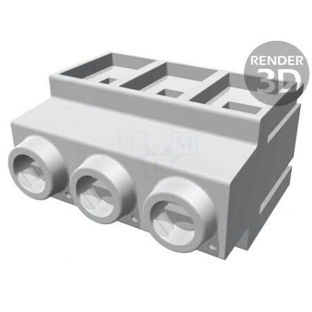 Regletă Conexiuni PCB Unghi 90° 3 Piste 10,16mm | Electronic-mag.ro | Componente Electronice