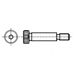 Şurub de păsuire; oţel; M16; 2; Lung.filet: 22mm; imbus; HEX 10mm