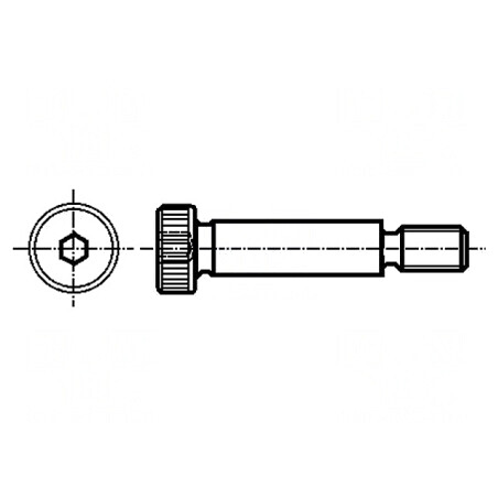 Șurub oțel M16 HEX 10mm 22mm filet | Electronic-mag.ro | Componente Electronice