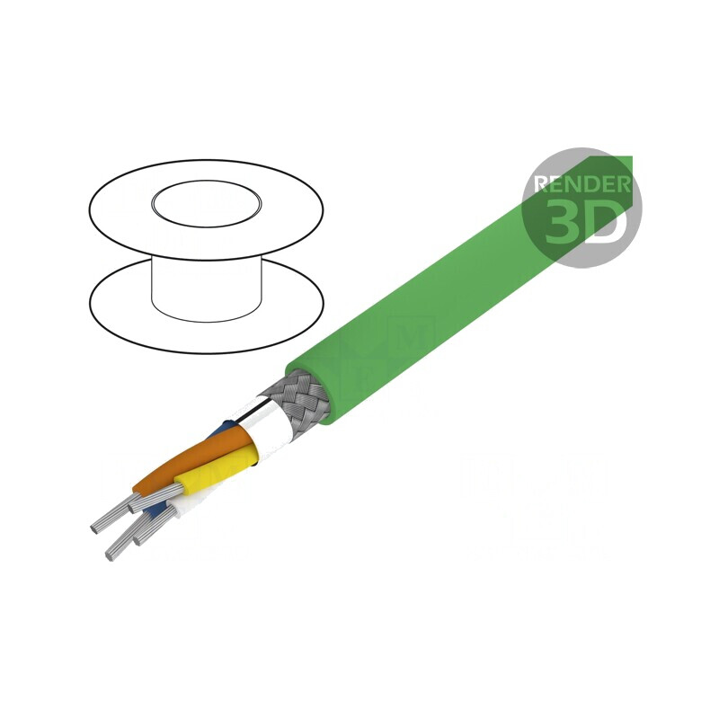 Cablu ETHERLINE® TRAIN SF/UTP Cat 5e 22AWG Negru | Electronic-mag.ro | Componente Electronice