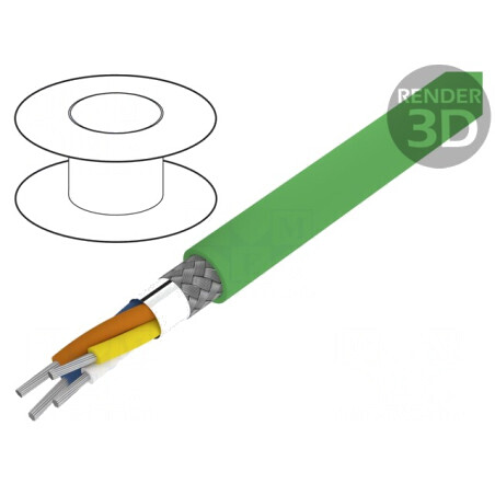 Cablu ETHERLINE® TRAIN SF/UTP Cat 5e 22AWG Negru | Electronic-mag.ro | Componente Electronice