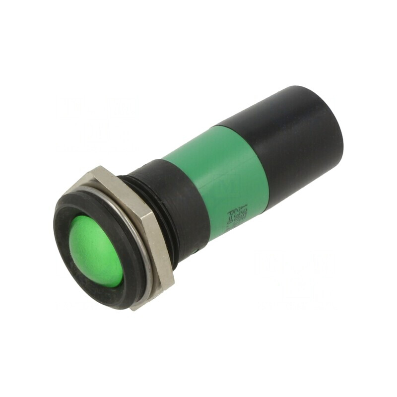 Lampă de Control LED Verde 230V 22mm | Electronic-mag.ro | Componente Electronice