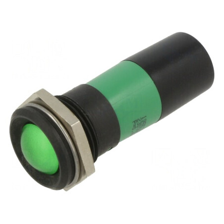 Lampă de Control LED Verde 230V 22mm | Electronic-mag.ro | Componente Electronice