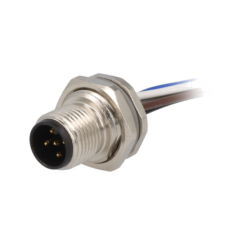Soclu M12 PIN 5 tată IP67 pentru cabluri DeviceNet/CANopen | Electronic-mag.ro | Componente Electronice