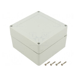 Carcasă Universală 105x105x90 mm cu Bucșă din Alamă | Electronic-mag.ro | Componente Electronice
