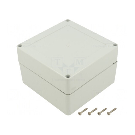 Carcasă Universală 105x105x90 mm cu Bucșă din Alamă | Electronic-mag.ro | Componente Electronice