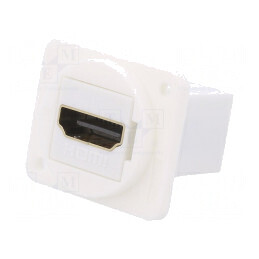 Adaptor; HDMI soclu,din ambele părţi; standard XLR; 19x24mm; FT