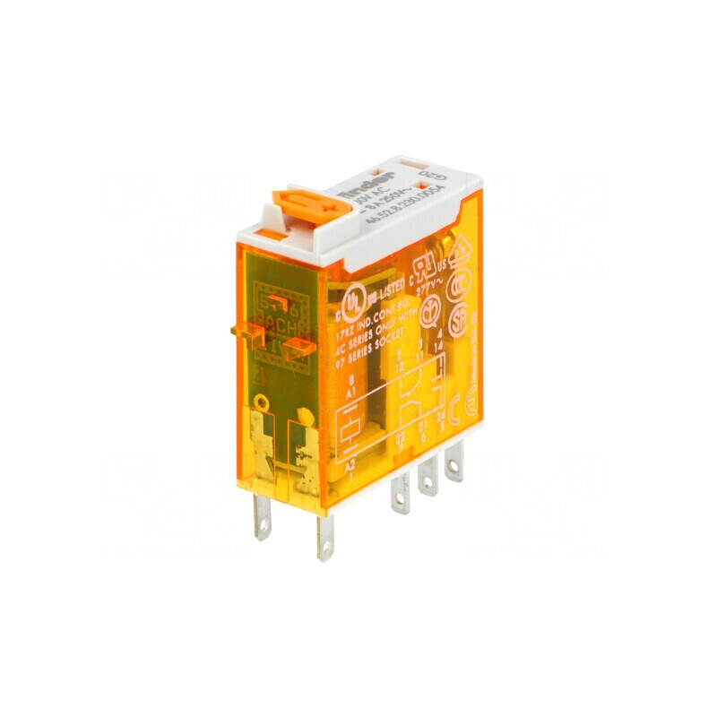 Releu Electromagnetic DPDT 12VAC 15A | Electronic-mag.ro | Componente Electronice