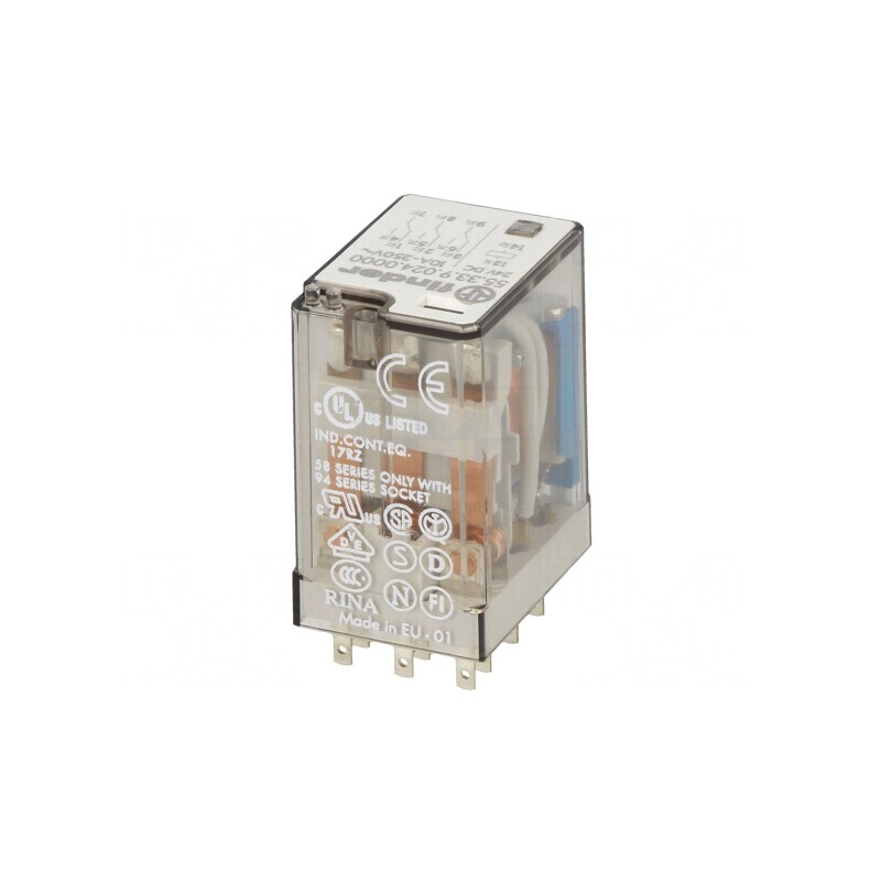 Releu Electromagnetic Industrial 3PDT 24VDC | Electronic-mag.ro | Componente Electronice