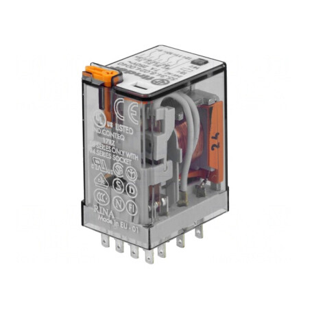 Releu Electromagnetic 4PDT 24VAC 15A | Electronic-mag.ro | Componente Electronice