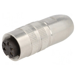 Conector M16 Mufă Mamă 5 PIN 5A 250V Drept | Electronic-mag.ro | Componente Electronice