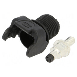 Soclu alimentare DC Han S 120 tată rotativ | Electronic-mag.ro | Componente Electronice