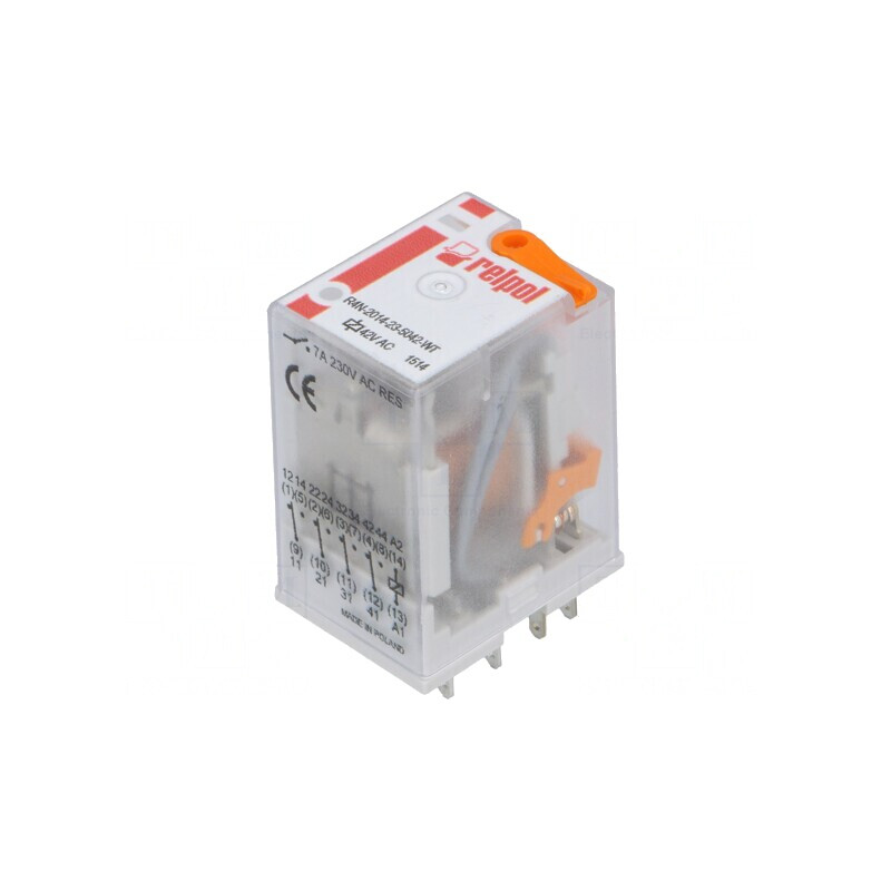 Releu Electromagnetic 4PDT 42VAC 6A | Electronic-mag.ro | Componente Electronice Releu Electromagnetic 4PDT 42VAC 6A | Electronic-mag.ro | Componente Electronice