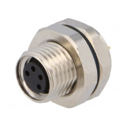 Conector M8 Mamă 4-Pin pentru Panou | Electronic-mag.ro | Componente Electronice