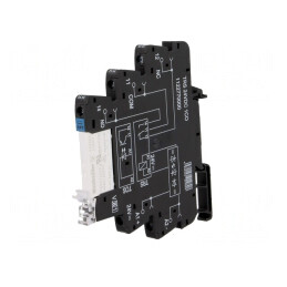 Releu intermediar SPDT 24VDC 6A pentru șină DIN | Electronic-mag.ro | Componente Electronice