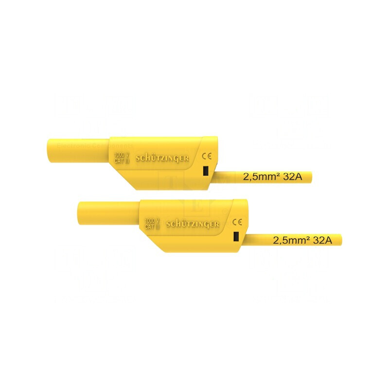 Cablu de măsurare 32A mufă banană 4 mm dublu | Electronic-mag.ro | Componente Electronice