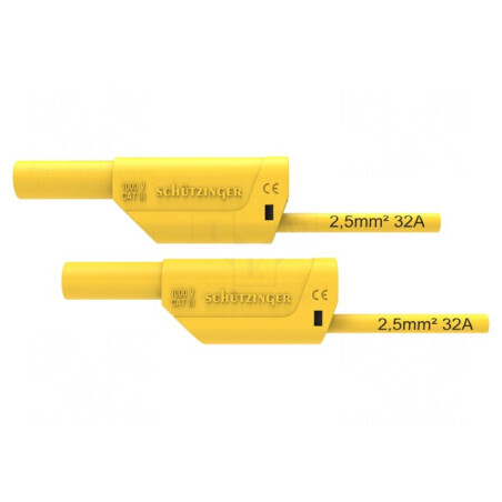 Cablu de măsurare 32A mufă banană 4 mm dublu | Electronic-mag.ro | Componente Electronice