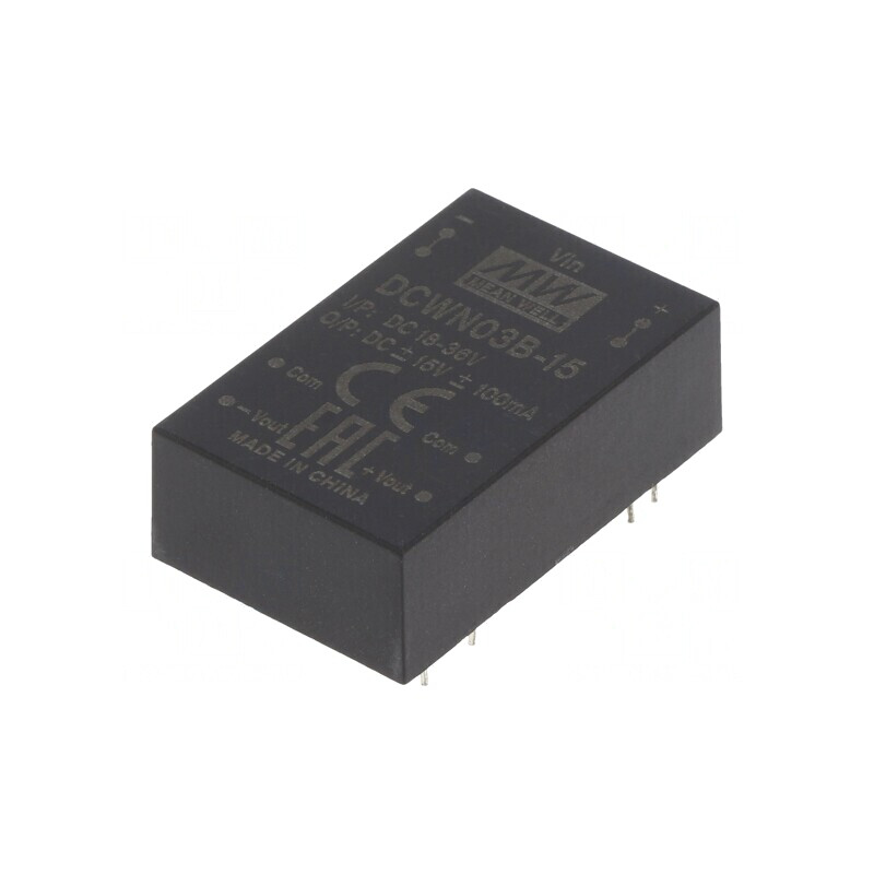 Convertor DC/DC 3W 18-36V la 15V/-15V THT | Electronic-mag.ro | Componente Electronice Convertor DC/DC 3W 18-36V la 15V/-15V THT | Electronic-mag.ro | Componente Electronice