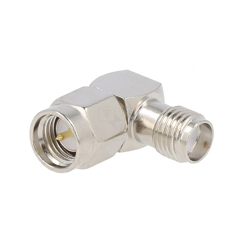 Adaptor SMA tată-mamă unghi 90° 50Ω aurit | Electronic-mag.ro | Componente Electronice