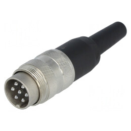 Conector M16 Mufă Tată Lipire 7 PIN 5A 300V Drept | Electronic-mag.ro | Componente Electronice