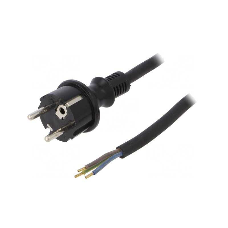 Cablu Electric SCHUKO 3x1,5mm2 cu Mufă Gumy | Electronic-mag.ro | Componente Electronice