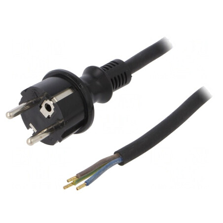 Cablu Electric SCHUKO 3x1,5mm2 cu Mufă Gumy | Electronic-mag.ro | Componente Electronice