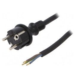 Cablu Electric SCHUKO 3x1,5mm2 cu Mufă Gumy | Electronic-mag.ro | Componente Electronice
