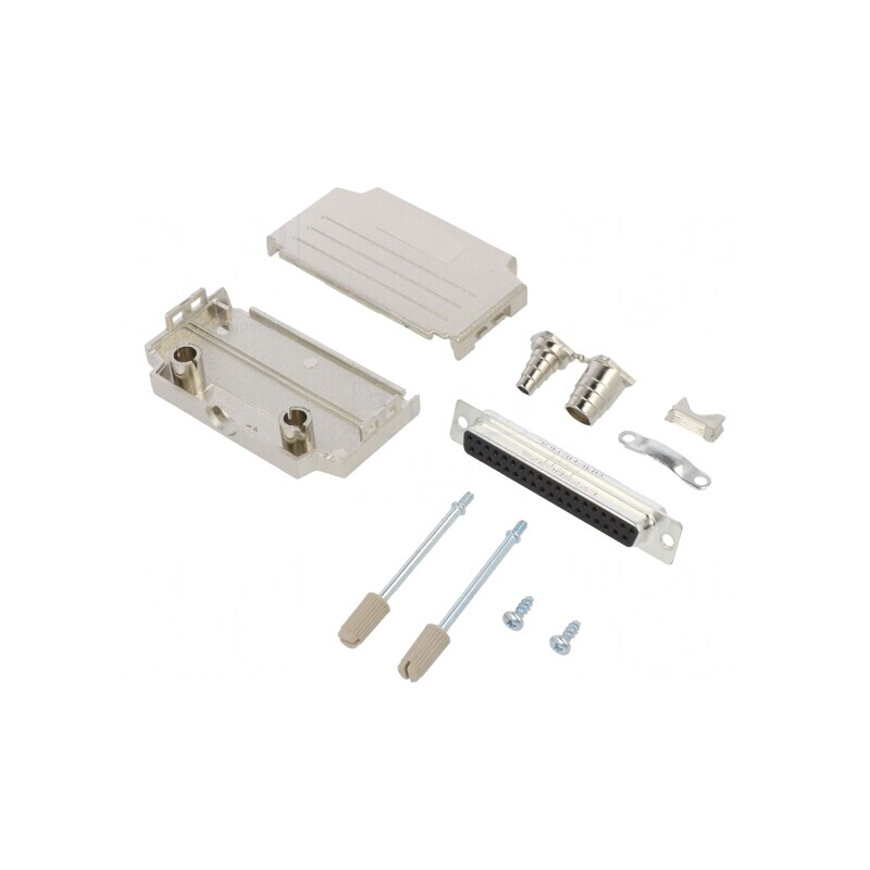 Conector D-Sub 37 Pin Mamă pentru Cablu Gold Flash | Electronic-mag.ro | Componente Electronice