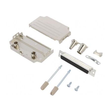 Conector D-Sub 37 Pin Mamă pentru Cablu Gold Flash | Electronic-mag.ro | Componente Electronice