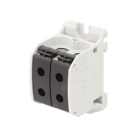 Conector Îmbinare Șine 50mm2 4 Borne Negru | Electronic-mag.ro | Componente Electronice