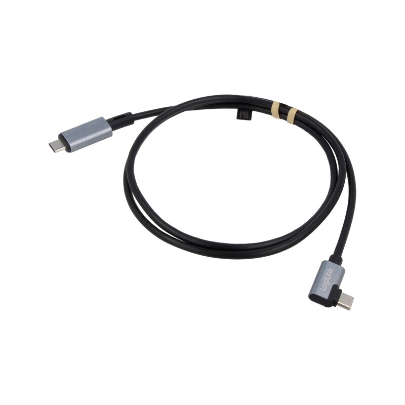 Cablu USB C la USB C unghi 1m negru 100W | Electronic-mag.ro | Componente Electronice Cablu USB C la USB C unghi 1m negru 100W | Electronic-mag.ro | Componente Electronice