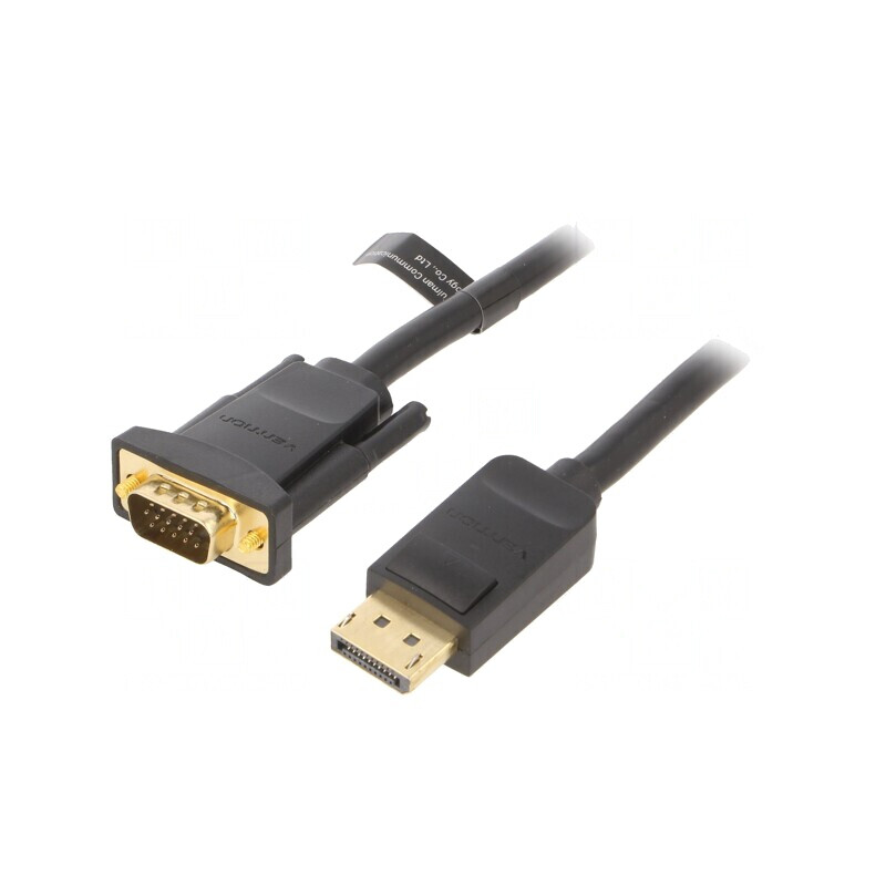 Cablu D-Sub 15pin HD la DisplayPort 2m Negru | Electronic-mag.ro | Componente Electronice