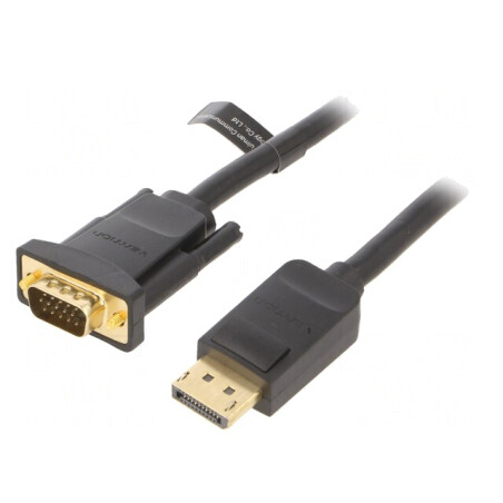 Cablu D-Sub 15pin HD la DisplayPort 2m Negru | Electronic-mag.ro | Componente Electronice