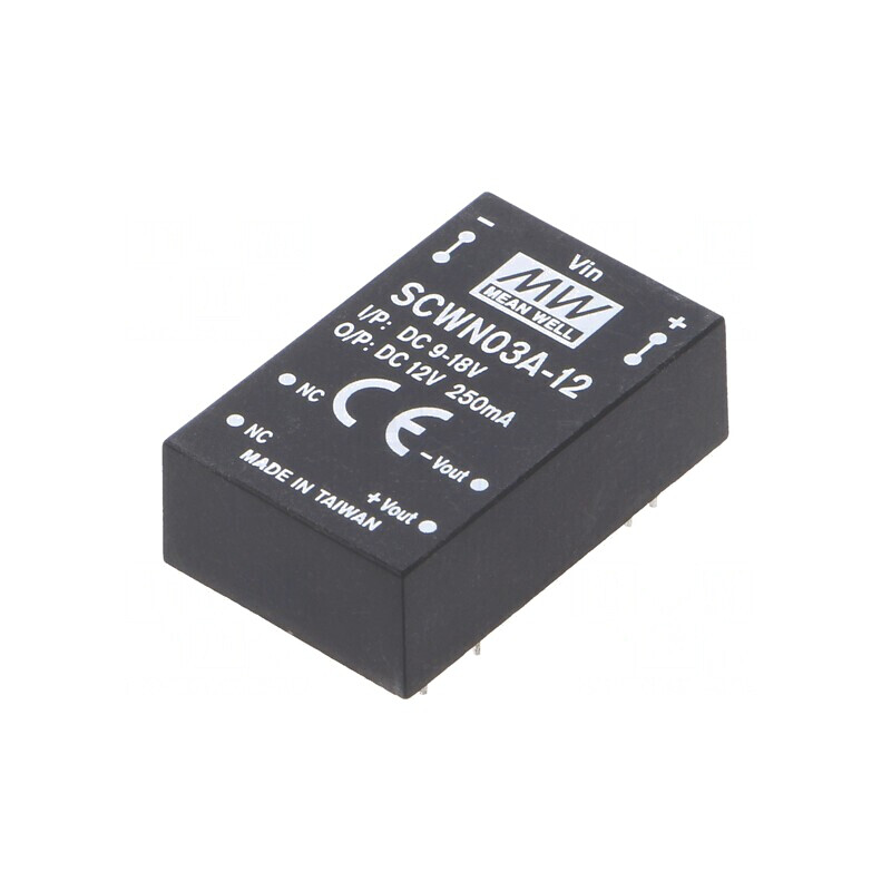 Convertor DC/DC 3W 9-18V la 12V 250mA DIP24 | Electronic-mag.ro | Componente Electronice Convertor DC/DC 3W 9-18V la 12V 250mA DIP24 | Electronic-mag.ro | Componente Electronice