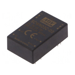Convertor DC/DC 3W 36-72V la 3.3V 600mA DIP24 | Electronic-mag.ro | Componente Electronice