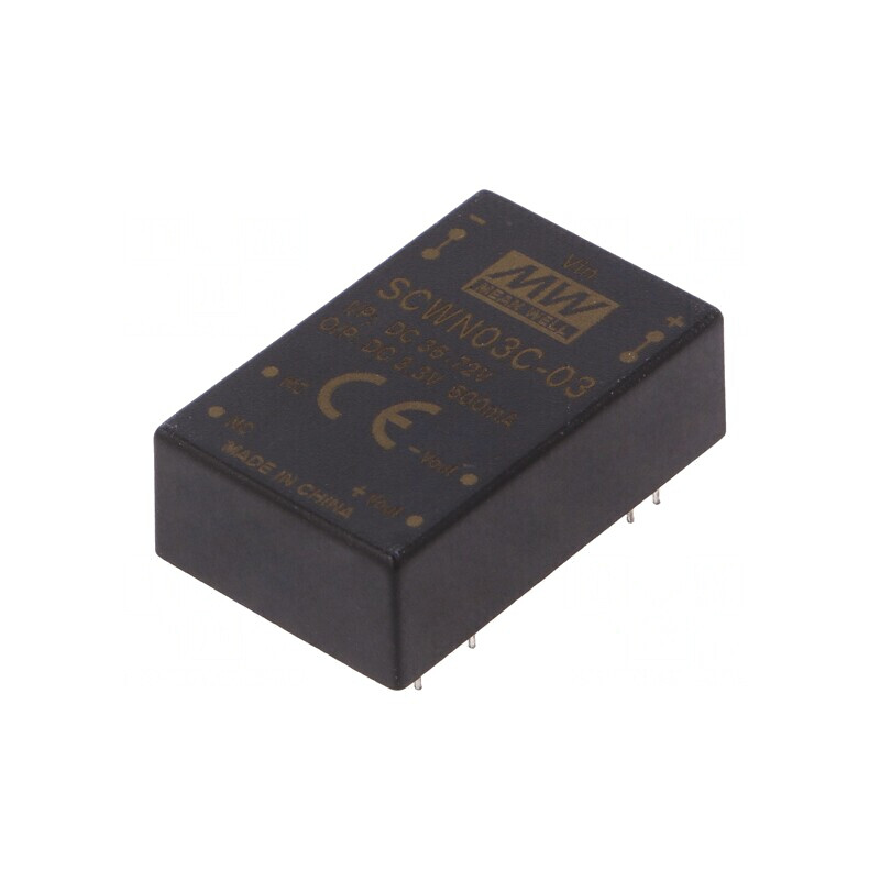 Convertor DC/DC 3W 36-72V la 3.3V 600mA DIP24 | Electronic-mag.ro | Componente Electronice Convertor DC/DC 3W 36-72V la 3.3V 600mA DIP24 | Electronic-mag.ro | Componente Electronice