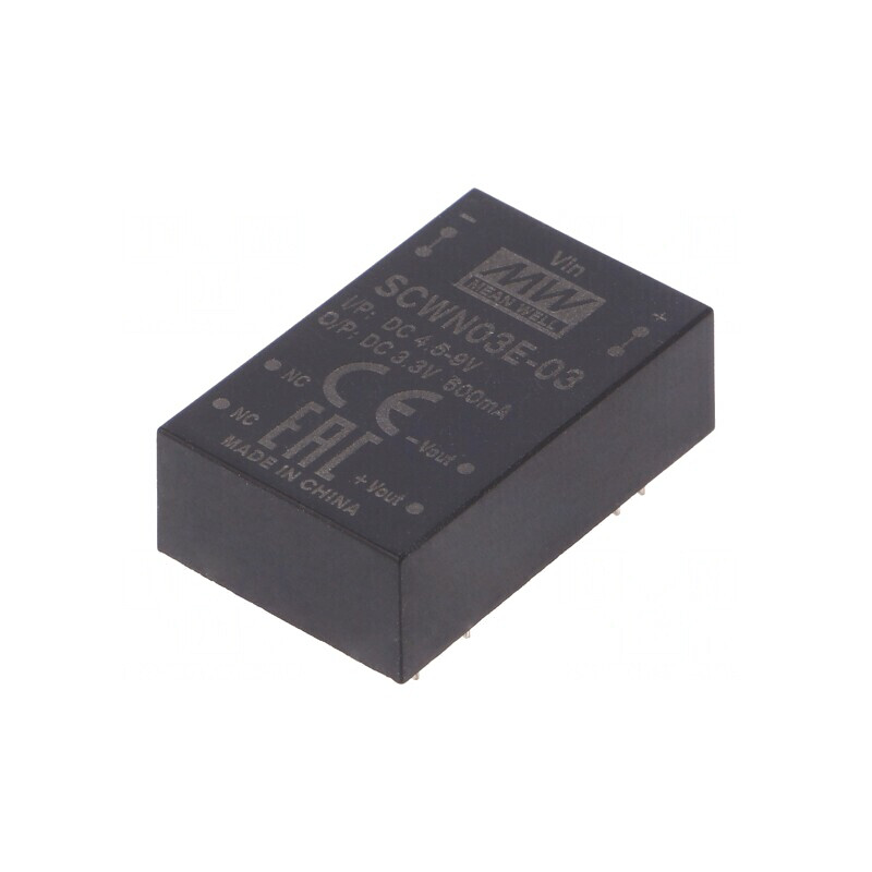 Convertor DC/DC 3W 4,5-9V la 3,3V 600mA DIP24 | Electronic-mag.ro | Componente Electronice