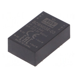 Convertor DC/DC 3W 4,5-9V la 3,3V 600mA DIP24 | Electronic-mag.ro | Componente Electronice