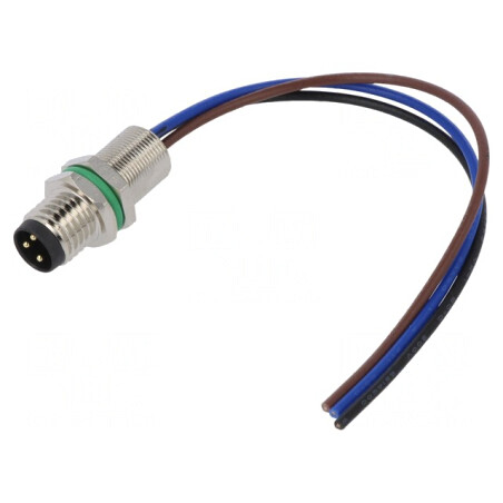 Conector M8 Tată 3 Pin Montare Panou 3A | Electronic-mag.ro | Componente Electronice