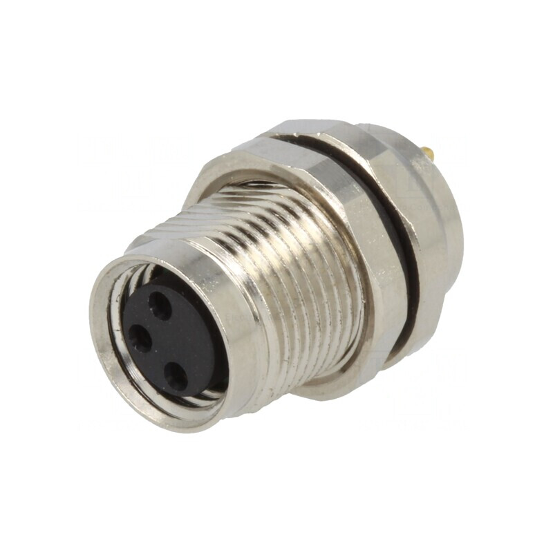 Conector M8 Mamă 3 Pin pentru Panou 3A | Electronic-mag.ro | Componente Electronice