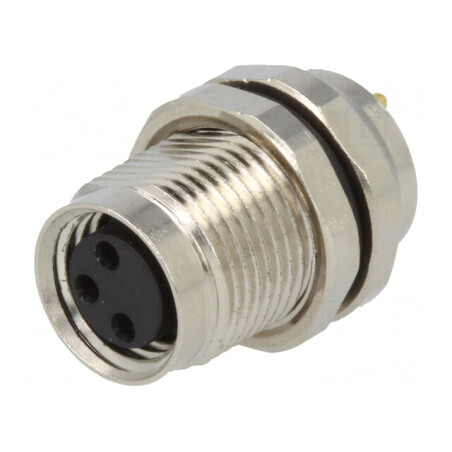 Conector M8 Mamă 3 Pin pentru Panou 3A | Electronic-mag.ro | Componente Electronice