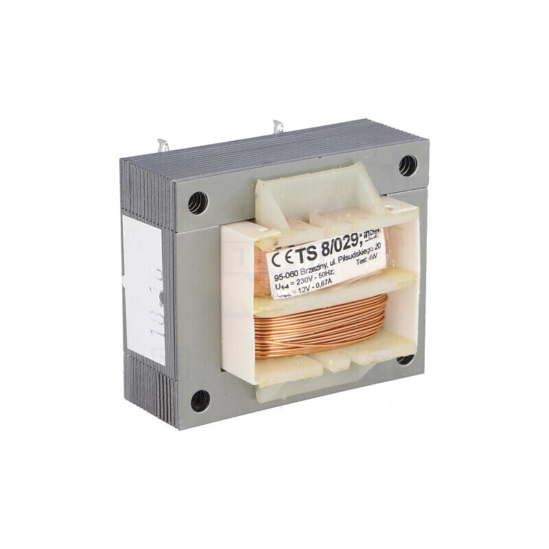 Transformator Alimentare 8VA 230V AC 12V 670mA | Electronic-mag.ro | Componente Electronice