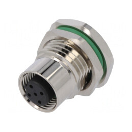 Soclu M12 5 Pin mamă Profibus THT IP65/IP67 60V | Electronic-mag.ro | Componente Electronice