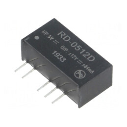 Convertor DC/DC 2W 5V la 12V și -12V | Electronic-mag.ro | Componente Electronice