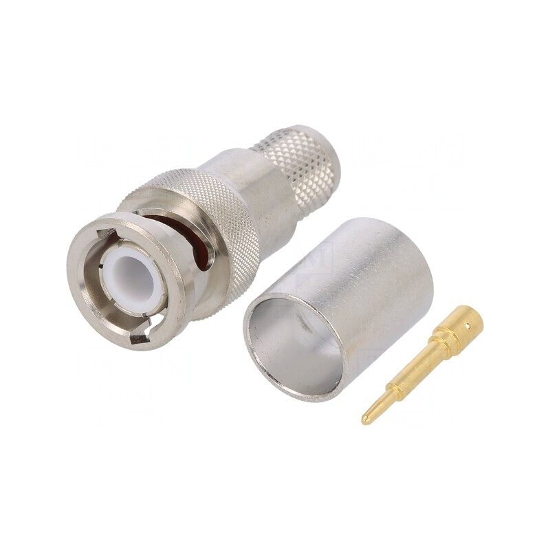 Mufă BNC Tată 50Ω Lipire Crimpată Pe Cablul CNT-400 | Electronic-mag.ro | Componente Electronice