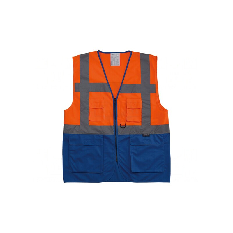 Vestă Reflectorizantă XL Portocaliu-Albastru | Electronic-mag.ro | Componente Electronice