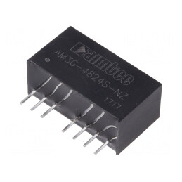 Convertor DC/DC 3W 36-75V la 24V 125mA SIP8 | Electronic-mag.ro | Componente Electronice