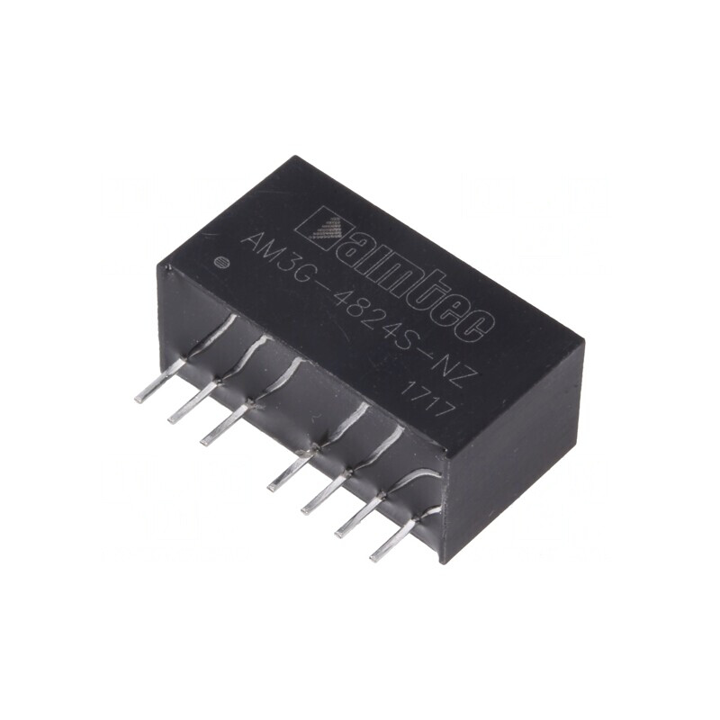 Convertor DC/DC 3W 36-75V la 24V 125mA SIP8 | Electronic-mag.ro | Componente Electronice